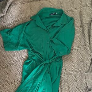 FridayIn Women’s Long Buttondown Dress